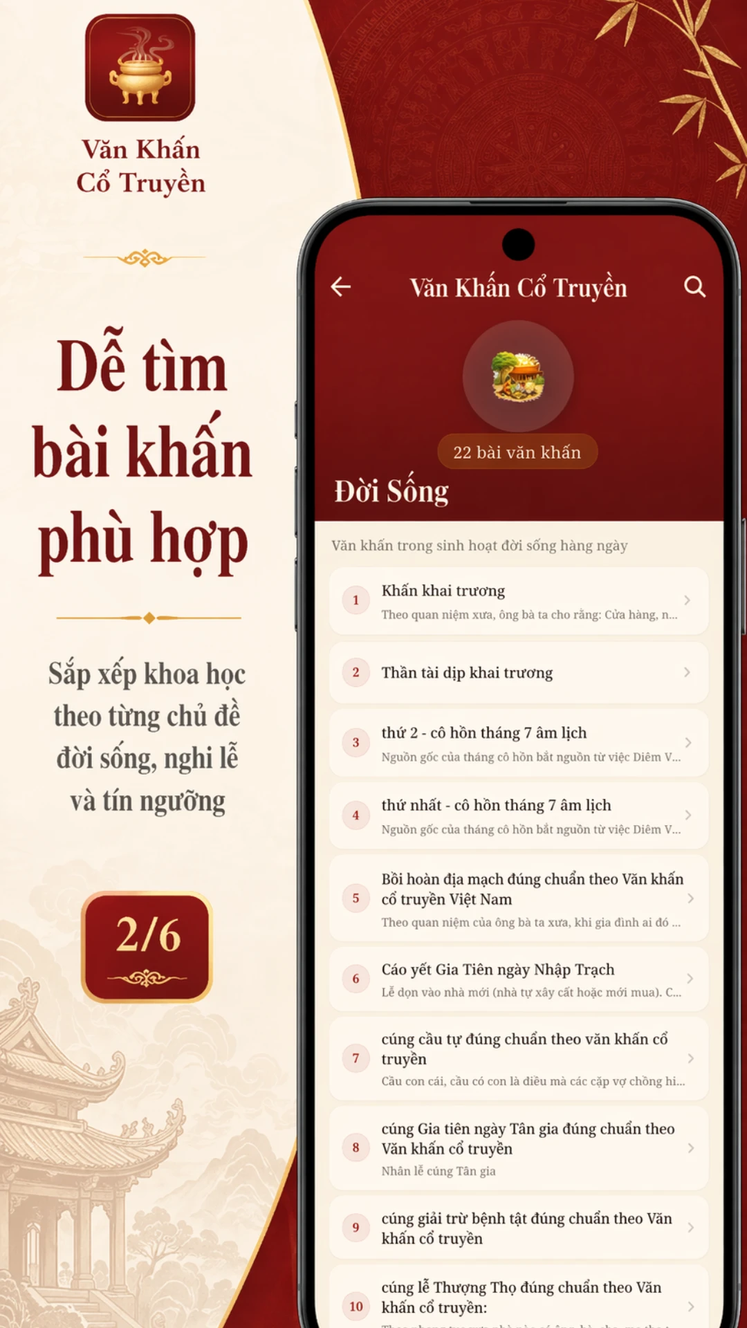 Màn hình xem trước bài văn khấn sau khi điền thông tin